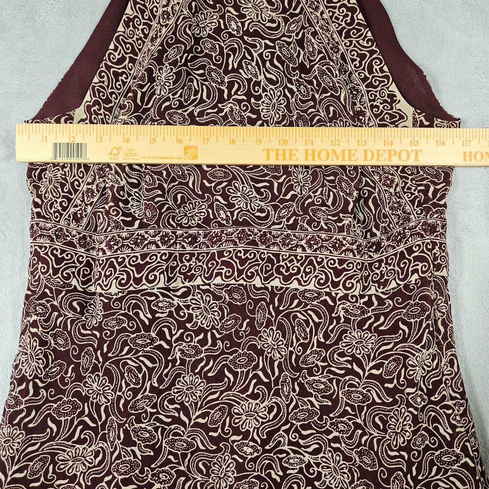 Ann Taylor Silk Skirt Set Womens Size 8 Top & 4‎ Skirt Sleeveless Wine Career - Picture 10 of 16
